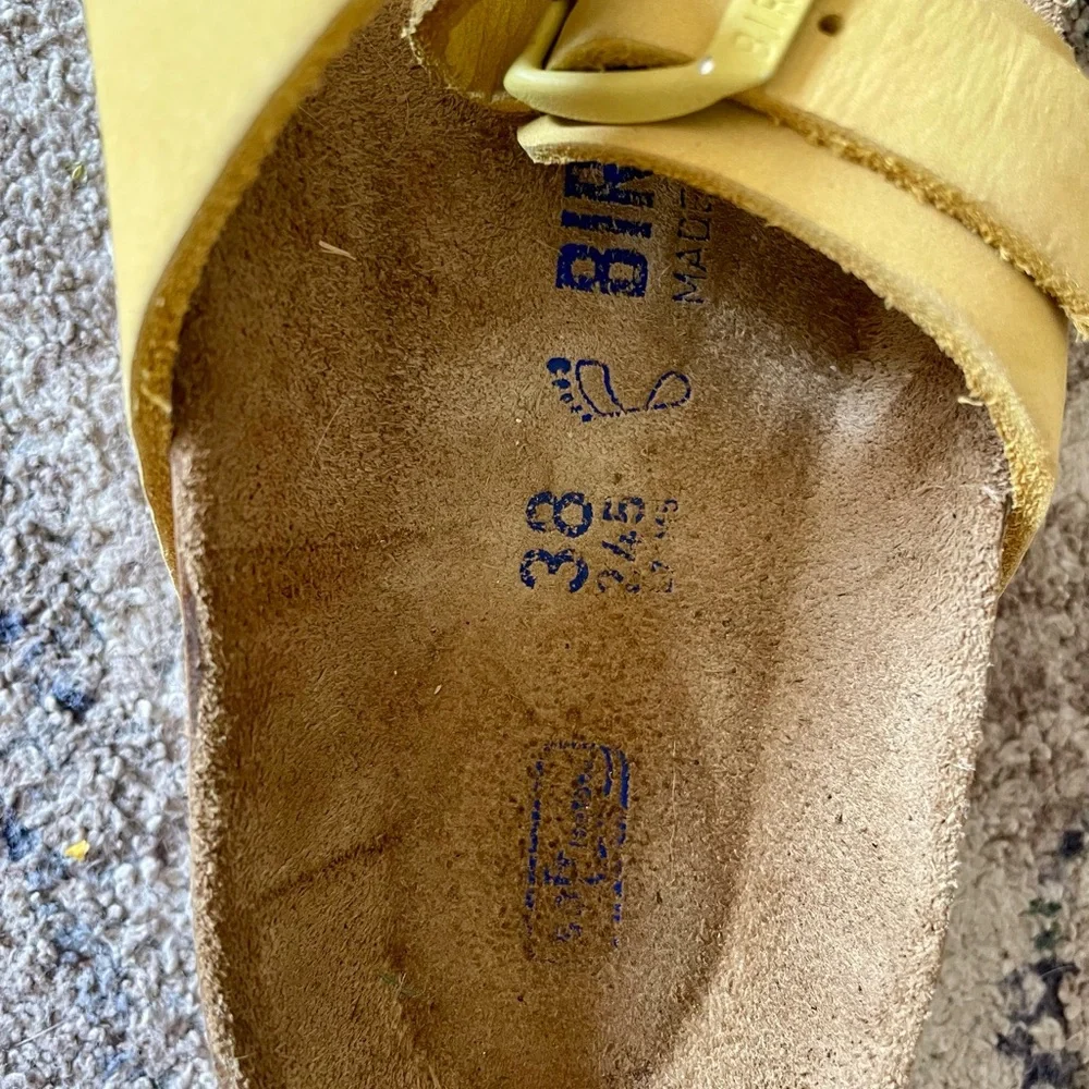 Birkenstock Women’s Yellow Sandals - Picture 3 of 4